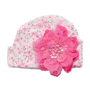 Haute Baby "Poppy Dream" Cap for Newborns