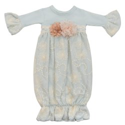 Haute Baby "Powder Fresh" Newborn Gown