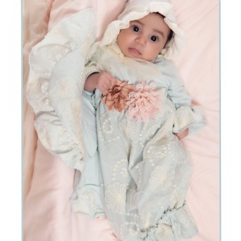 Haute Baby "Powder Fresh" Newborn Gown