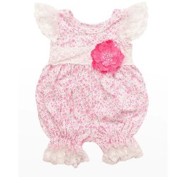 Haute Baby "Poppy Dream" Bubble Romper