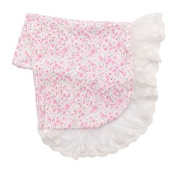 Haute Baby "Poppy Dream" Receiving Blanket for Baby Girls