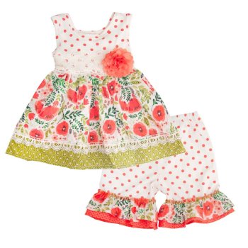 Haute Baby "Poppy Garden" 2pc Tunic Set for Toddlers