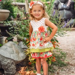 Haute Baby "Poppy Garden" 2pc Tunic Set for Toddlers