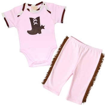 Haute Baby "Rodeo Queen" Onesie & Pant Set for Girls