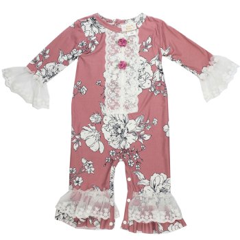 Haute Baby "Sweet Blush" Romper for Baby Girls