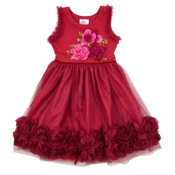 Haute Baby "Ruby Sparkle" Toddler Holiday Dress