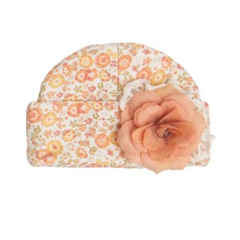 Haute Baby "Cinnamon Sugar" Cap for Newborn Girls