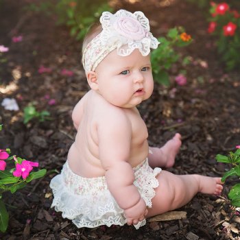 Haute Baby "Sweet Pea" Floral Diaper Cover