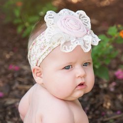 Haute Baby "Sweet Pea" Headband for Baby Girls
