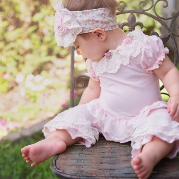 Haute Baby "Sweet Pea" Pink Leggings