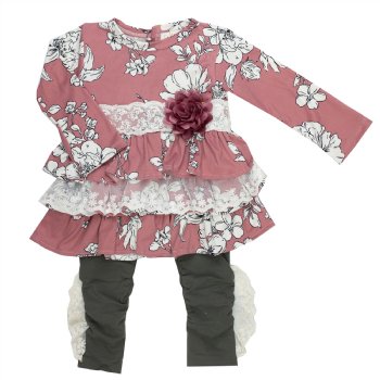 Haute Baby "Sweet Blush" 2 pc Set for Baby Girls and Toddlers