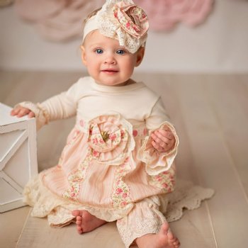 Haute Baby "Granny's Favorite" 2 pc Set for Baby Girls and Toddlers