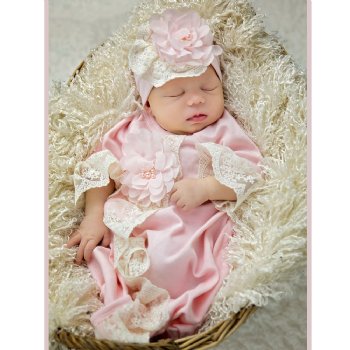 Haute Baby "Chic Petit" Newborn Gown