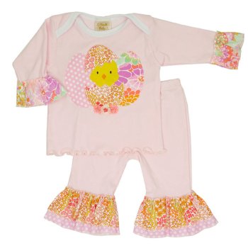 Haute Baby "Chickie Baby" 2 pc. Top & Legging Set for Girls