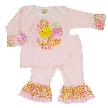 Haute Baby "Chickie Baby" 2 pc. Top & Legging Set for Girls
