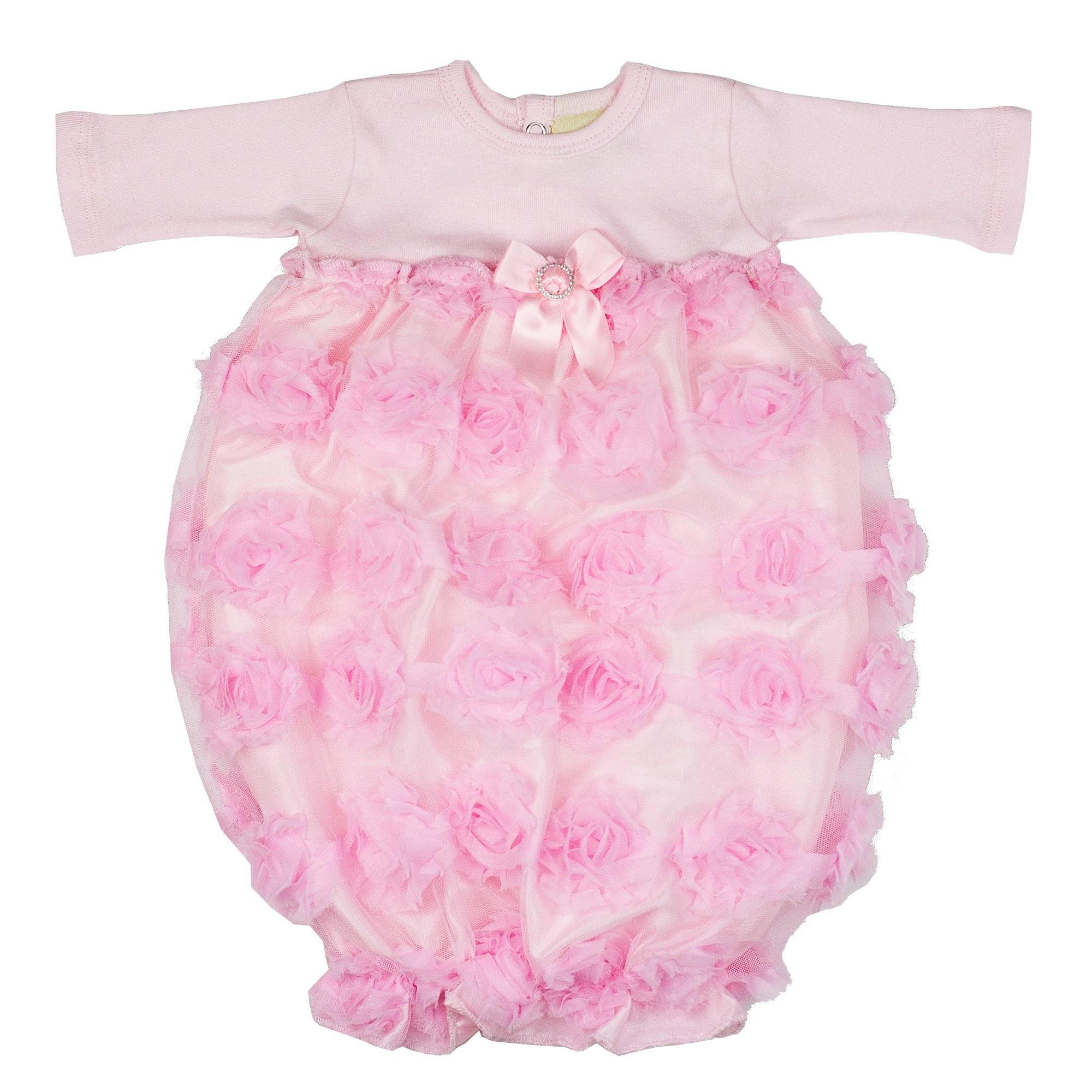 pink newborn gown