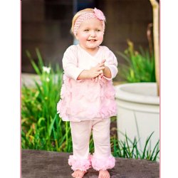 Haute Baby "Emma Rose" 2 pc. Legging Set for Baby Girls