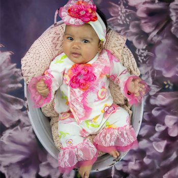 Haute Baby "Honey Child" Kimono Style 2pc Set for Baby Girls