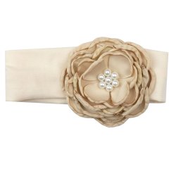 Haute Baby "Vanilla Sugar" Headband for Baby Girls