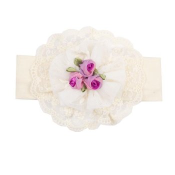 Haute Baby "Lacy Lilac" Headband for Baby Girls and Toddlers
