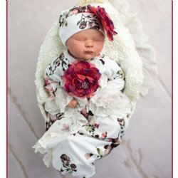 Haute Baby "Antique Charm" Newborn Gown