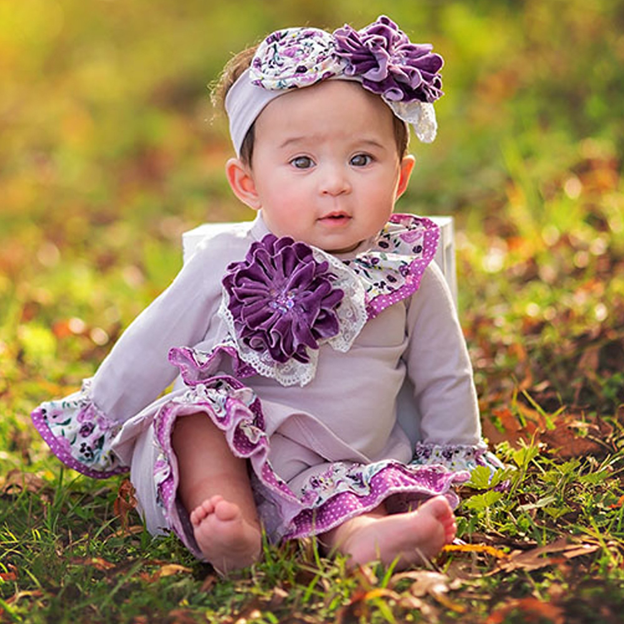 Baby GirlHaute Baby Plum Perfect Kimono Style 2pc Set