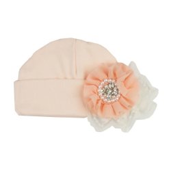 Haute Baby "Sweet Angel" Cap for Newborn Grils