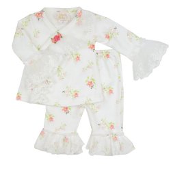 Haute Baby "Tiny Petals" Criss Cross Kimono Set