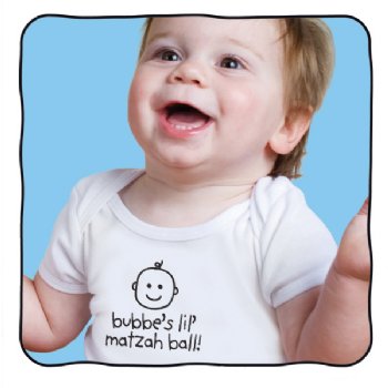 HelloEveryWear's "Bubbe's Lil Matzah Ball" 100% Cotton Onesie