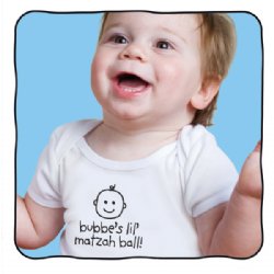 HelloEveryWear's "Bubbe's Lil Matzah Ball" 100% Cotton Onesie