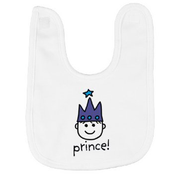 HelloEvery Wear "Prince" Bib for Baby Boys