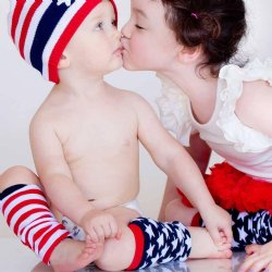 Huggalugs "Stars & Stripes" Leg Huggers for Baby Girls or Boys