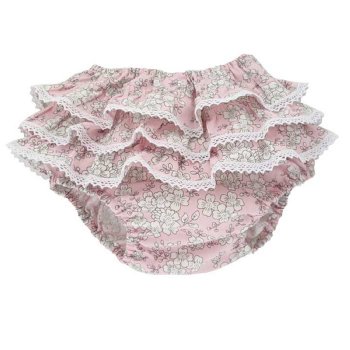 Huggalugs "Cherry Blossom" Ruffled Bloomers