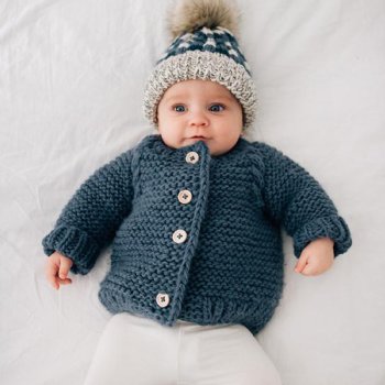 Huggalugs Slate Blue Sweater for Baby Boys