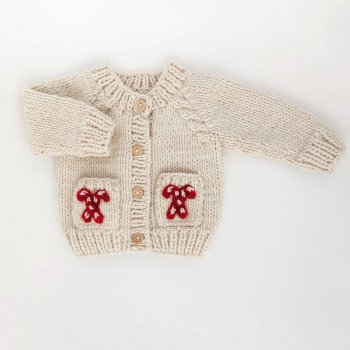 Huggalugs "Candy Cane" Sweater for Baby Girls or Boys