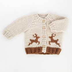 Huggalugs "Oh Deer" Sweater for Baby Girls or Boys