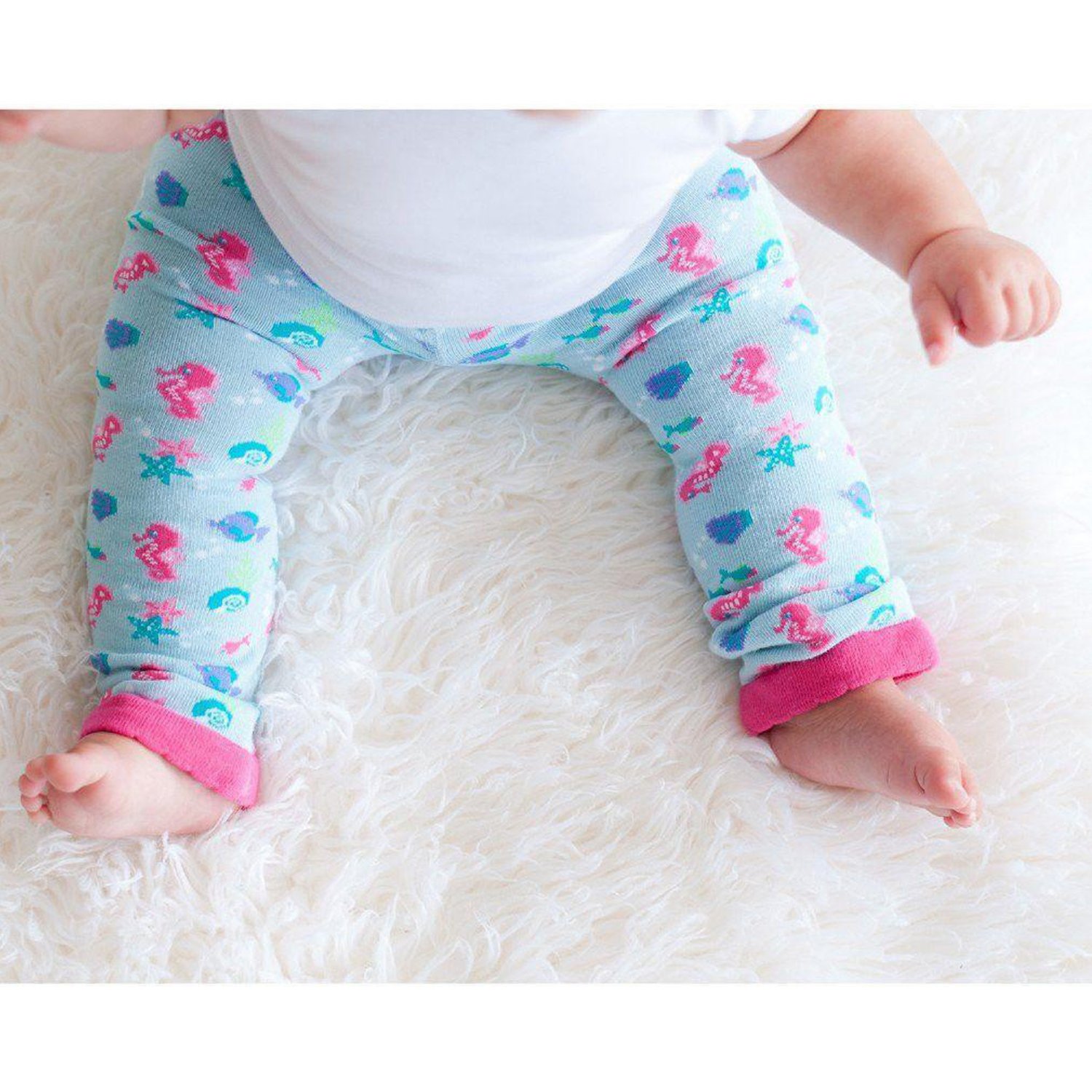 Huggalugs Mermaid Leggings for Baby Girls