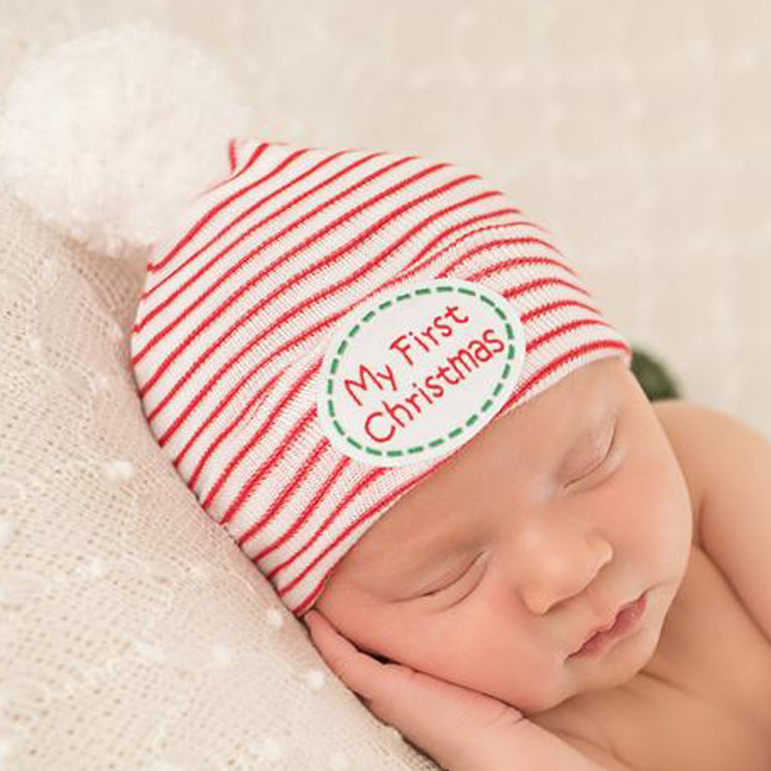 my first christmas newborn girl