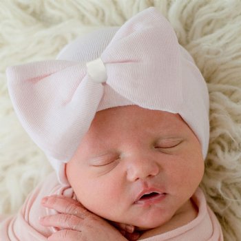 Ilybean "Polly" Pink NurseryHat with Bow 