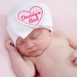 Ilybean "Princess" White Nursery Hat with White Pom Pom