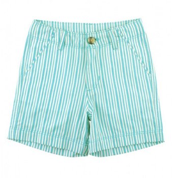 Rugged Butts Baltic Blue Striped Shorts for Baby Boys and Toddlers