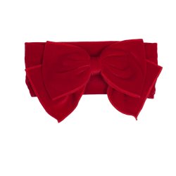 Isobella & Chloe "Noella" Red Velvet Headband