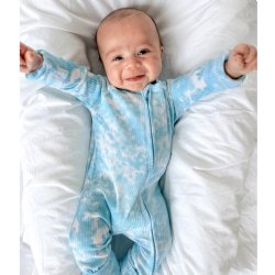 Jensen's Jammies "Bedtime Blues" Zippy Romper for Baby Boys