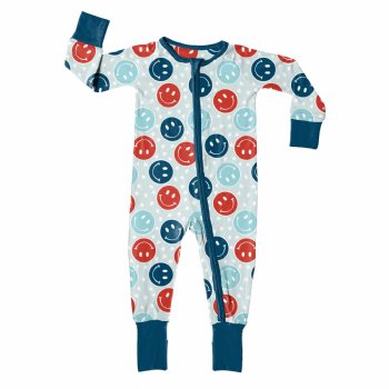 Jensen's Jammies "Pursuit of Happiness" Zippy Romper