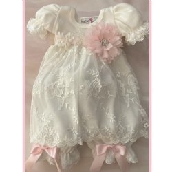 Katie Rose "Abby" Romper Dress for Newborn