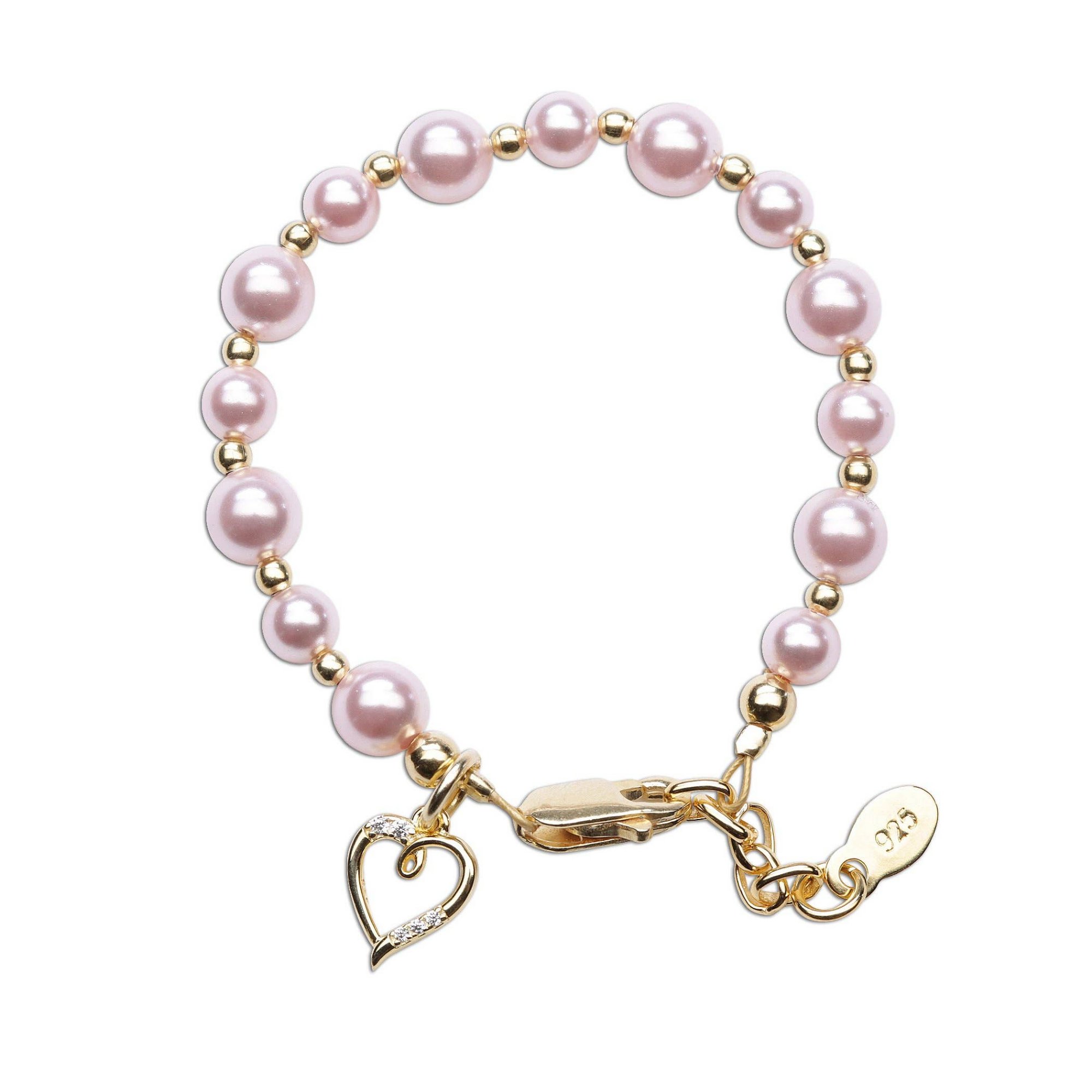 Memorial Pearl Bracelet with Heart Charm Sympathy Gift – Dulaya Memories |  Loving Memories