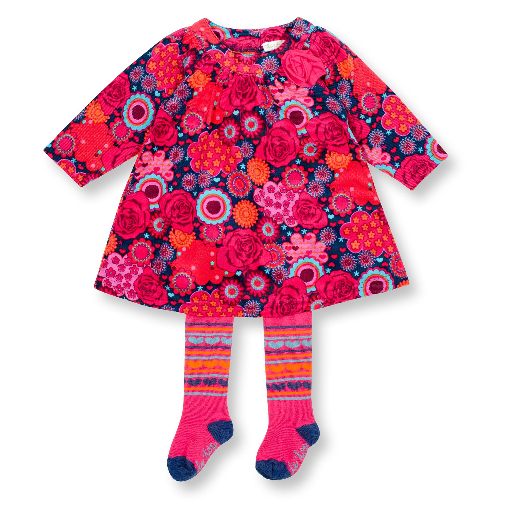 Le Top Baby Dress and Matching Tights Set