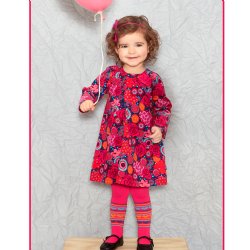 Le Top "Kaleidoscope" Baby Dress and Matching Tights Set