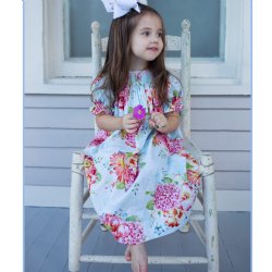 Lé Za Me Spring Bouquets "Sophia" Bishop Dress