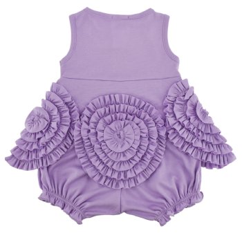 Lemon Loves Layette "Marigold" Baby Dress in Sheer Lilac